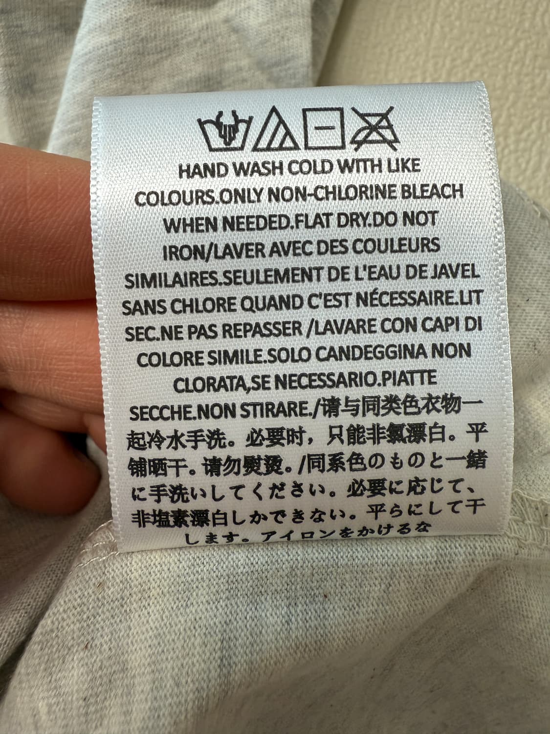 에센셜 라이트오트밀 티셔츠 M 상품이미지5