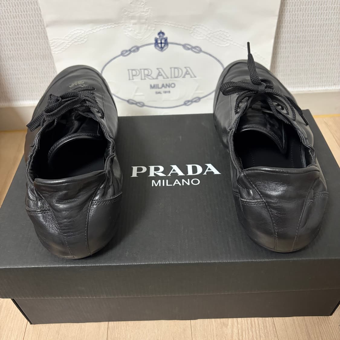 프라다 컬랩스 PRADA Collapse 레더 스니커즈 270 UK8 상품이미지4