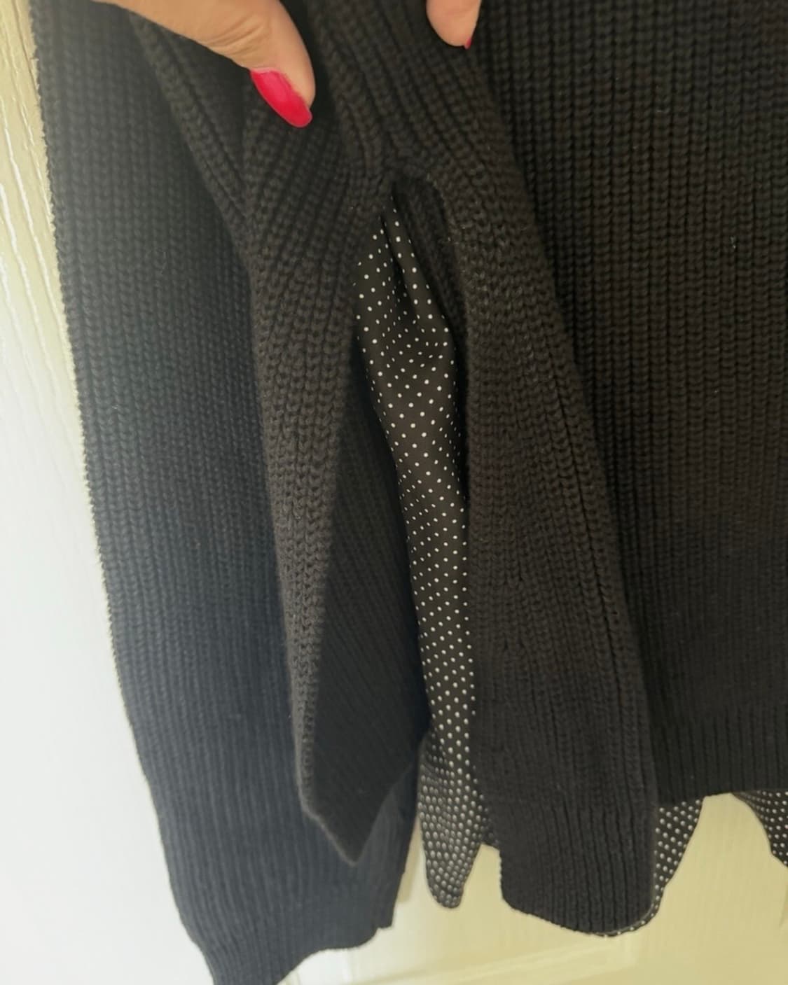 랄프로렌 땡땡이 레이어드 니트 M 상품이미지2