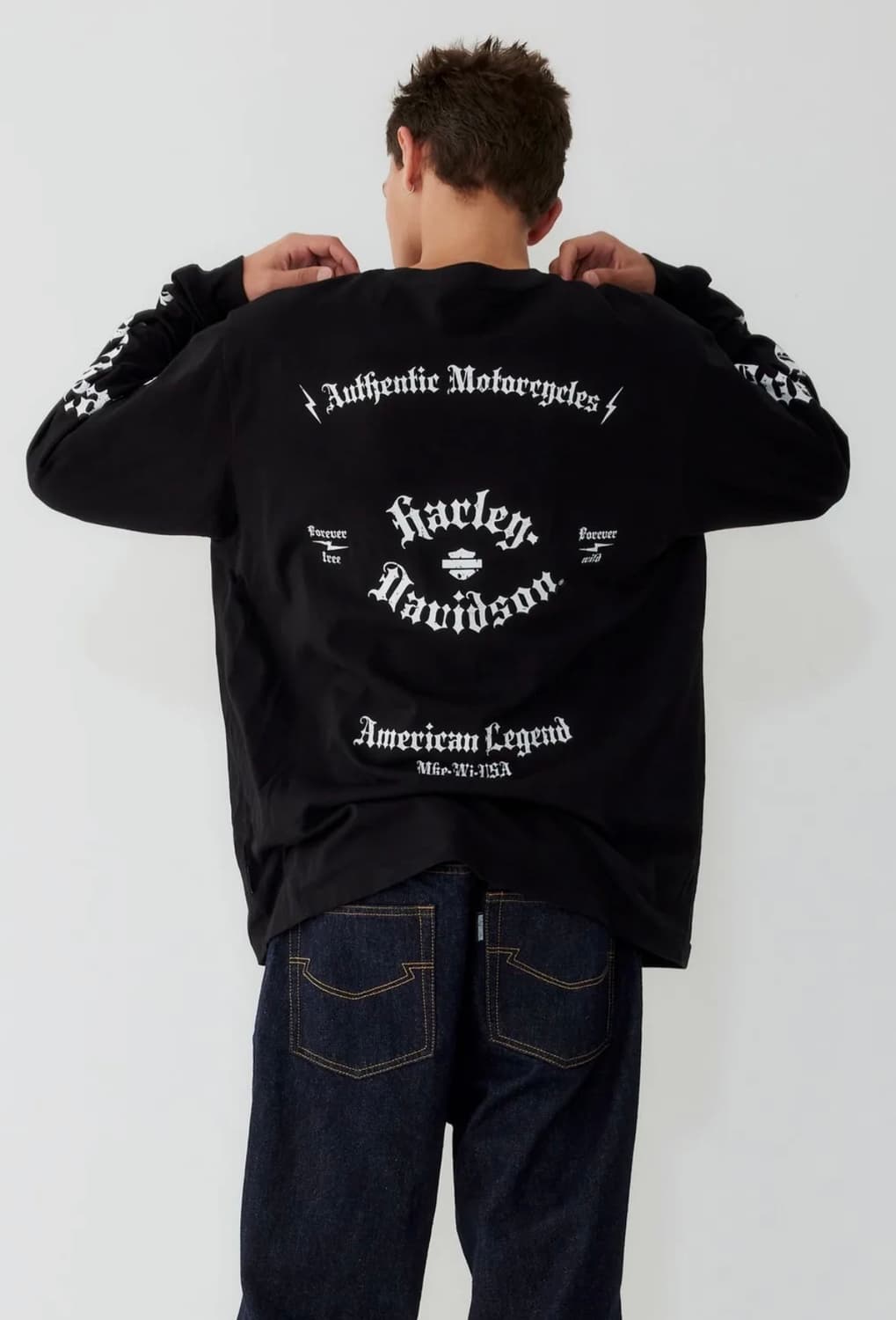 Harley-Davidson 할리데이비슨 롱슬리브 블랙 L(100) 상품이미지2