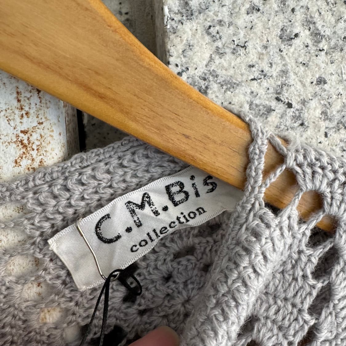 C.M.BIS JPN 넥버튼 언벨런스 울 니트 상품이미지7