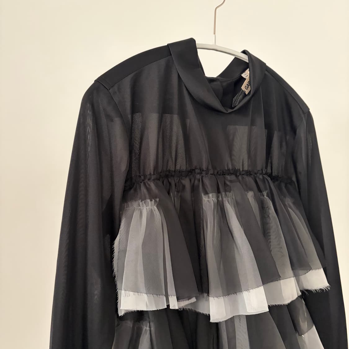 2way Tulle Layer Blouse 상품이미지2