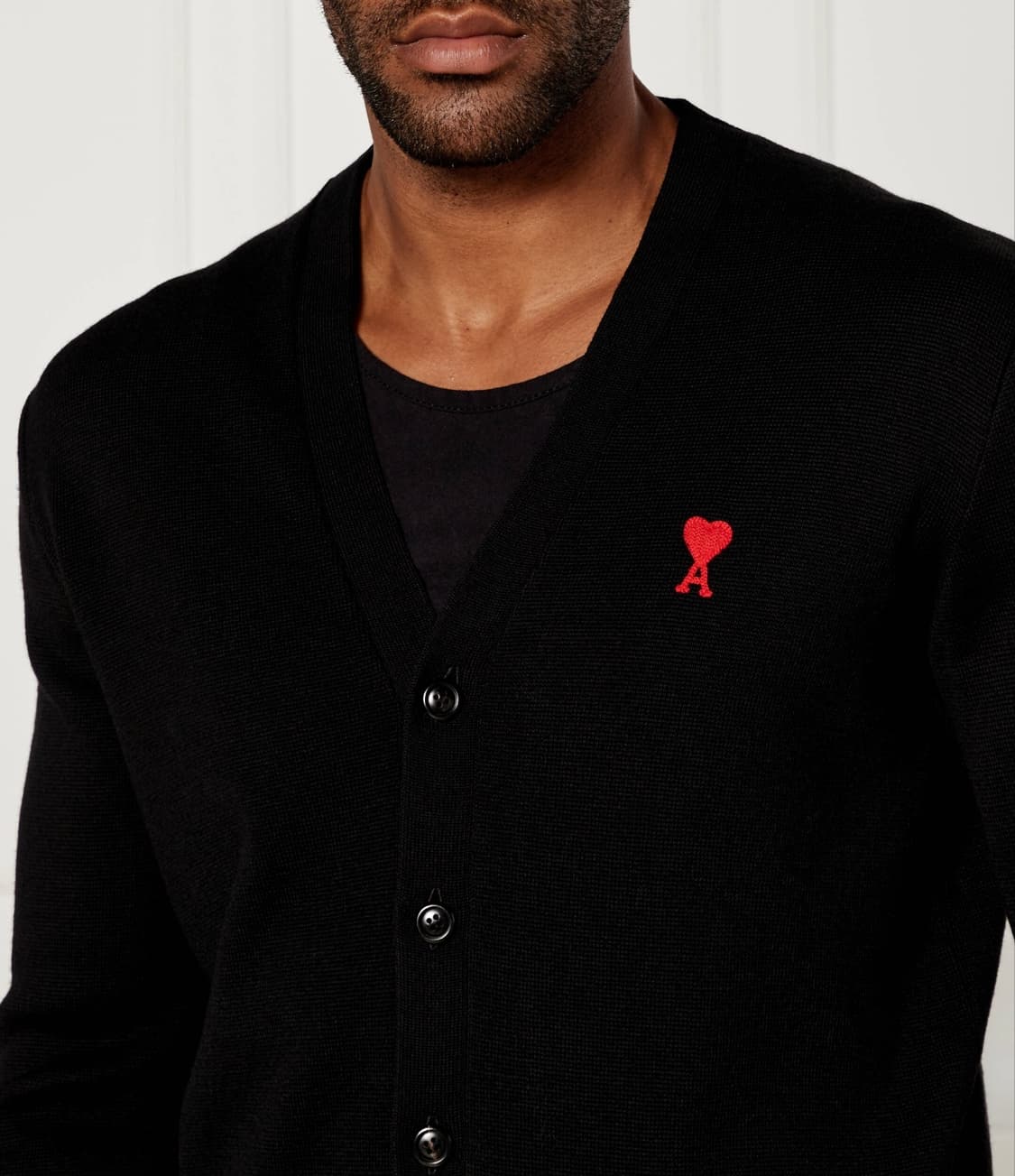 새상품)ami (QR코드) 아미 가디건 블랙색상 판매합니다 상품이미지4