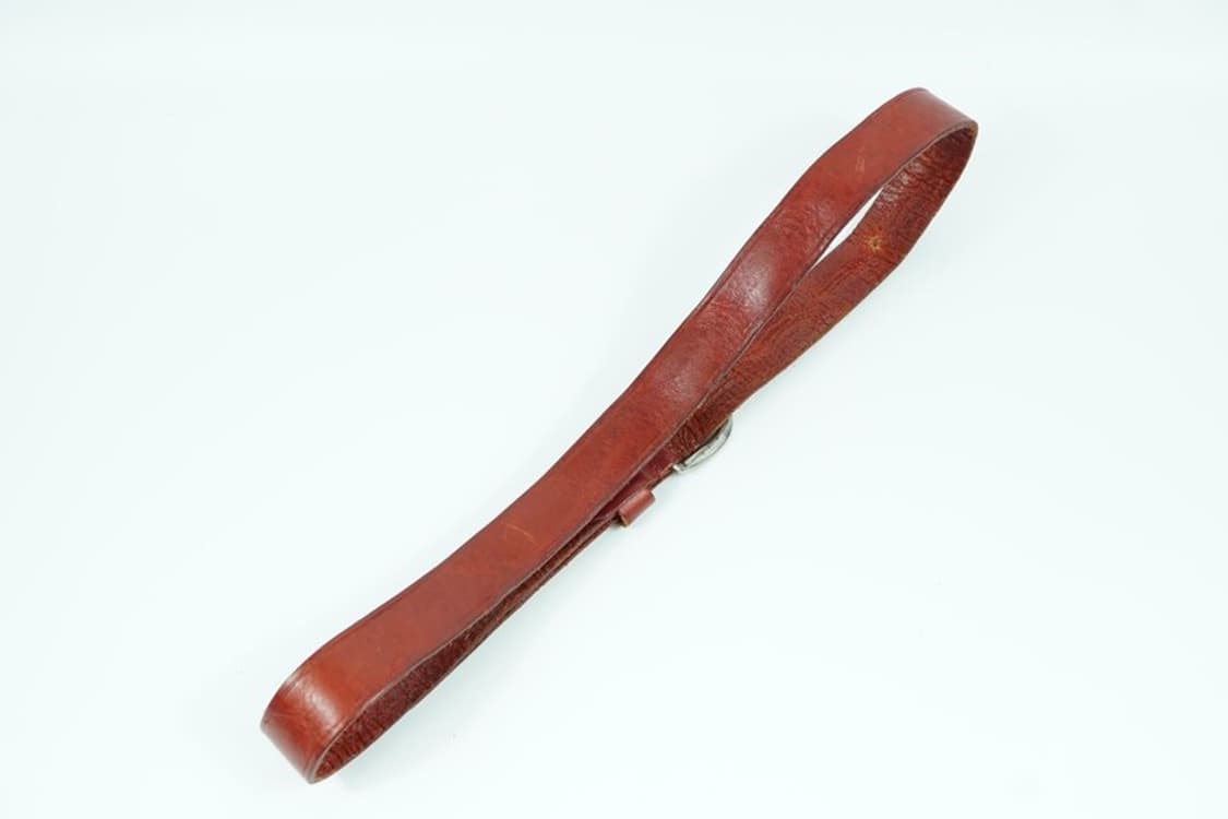 빈티지 무드 레드 브라운 리얼 레더 통가죽 벨트 상품이미지2