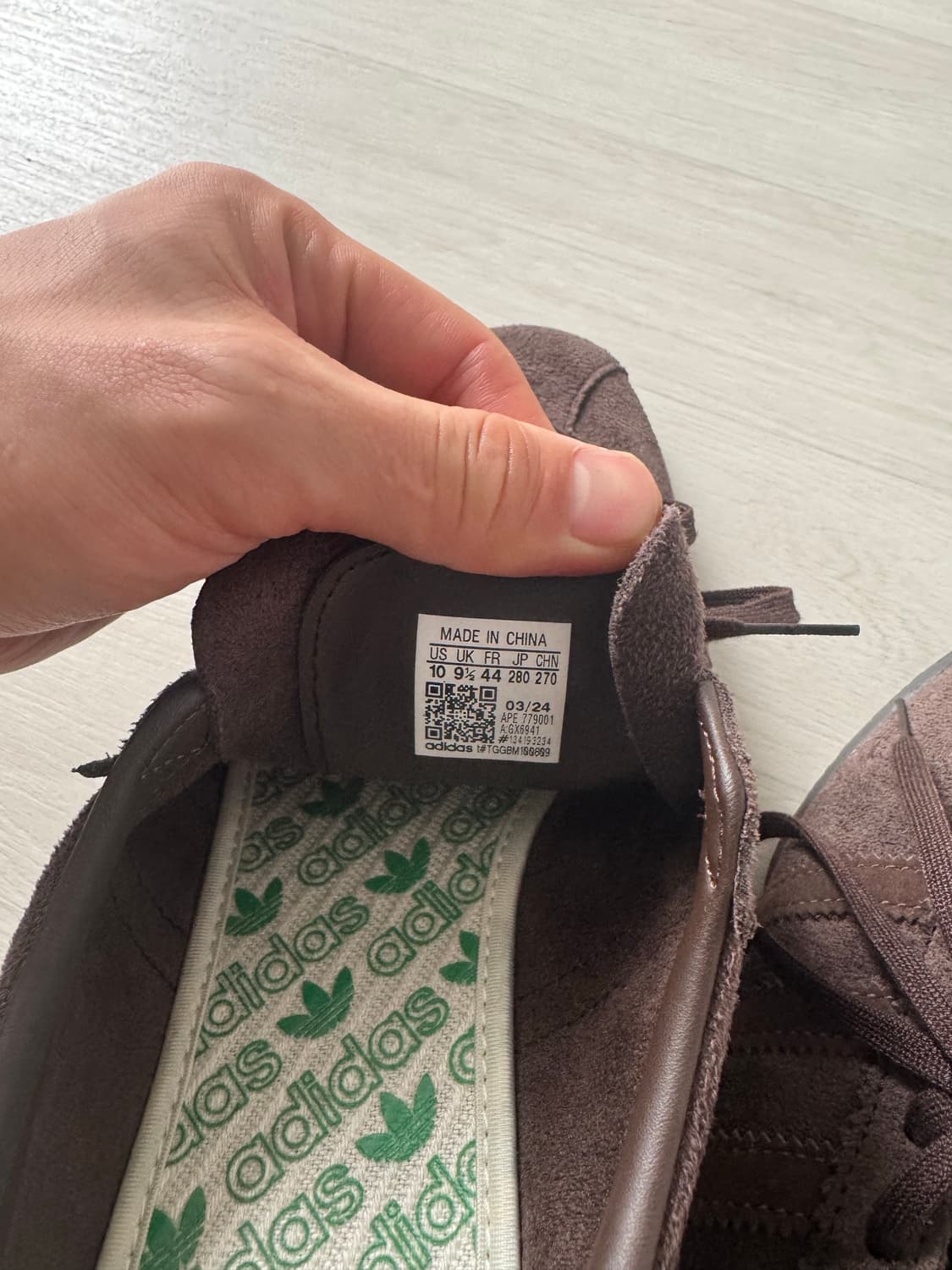 아디다스 토바코 그루엔 다크 브라운 280 상품이미지6