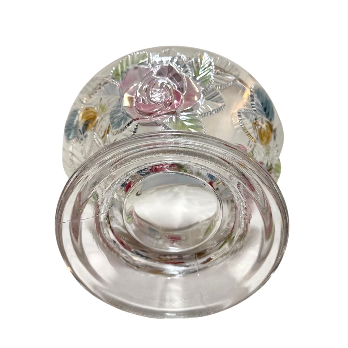 70s 장미 릴리프 빈티지 글라스 볼 상품이미지3