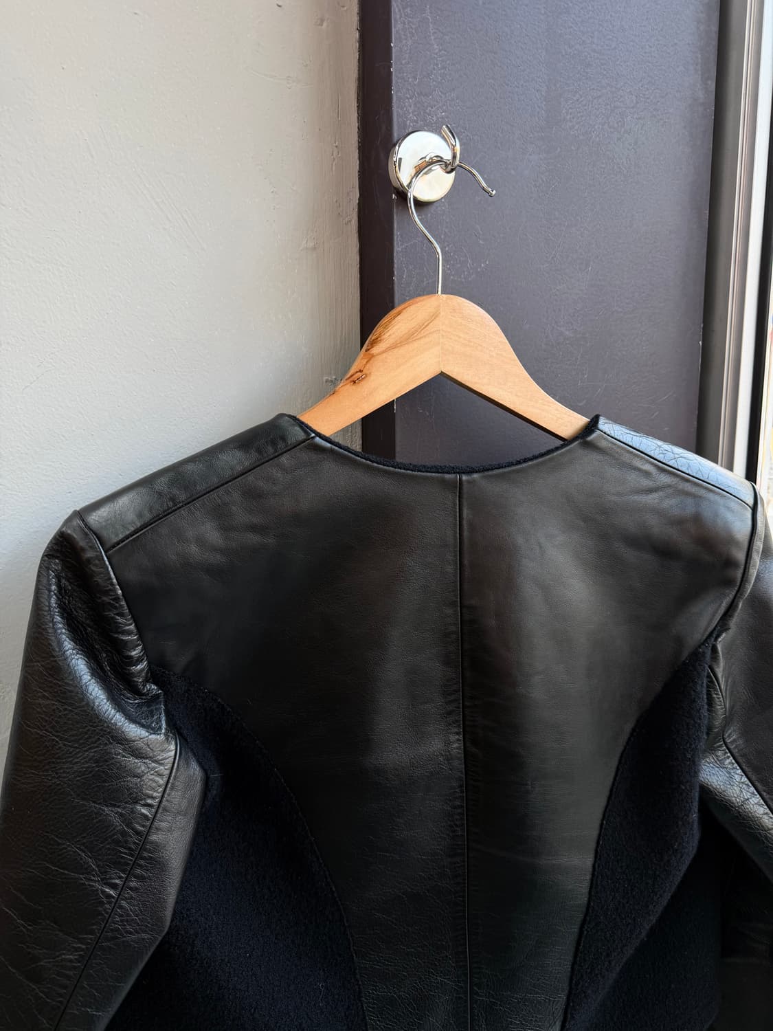 40/ 닐바렛 11AW 레더 하이브리드 자켓 상품이미지7