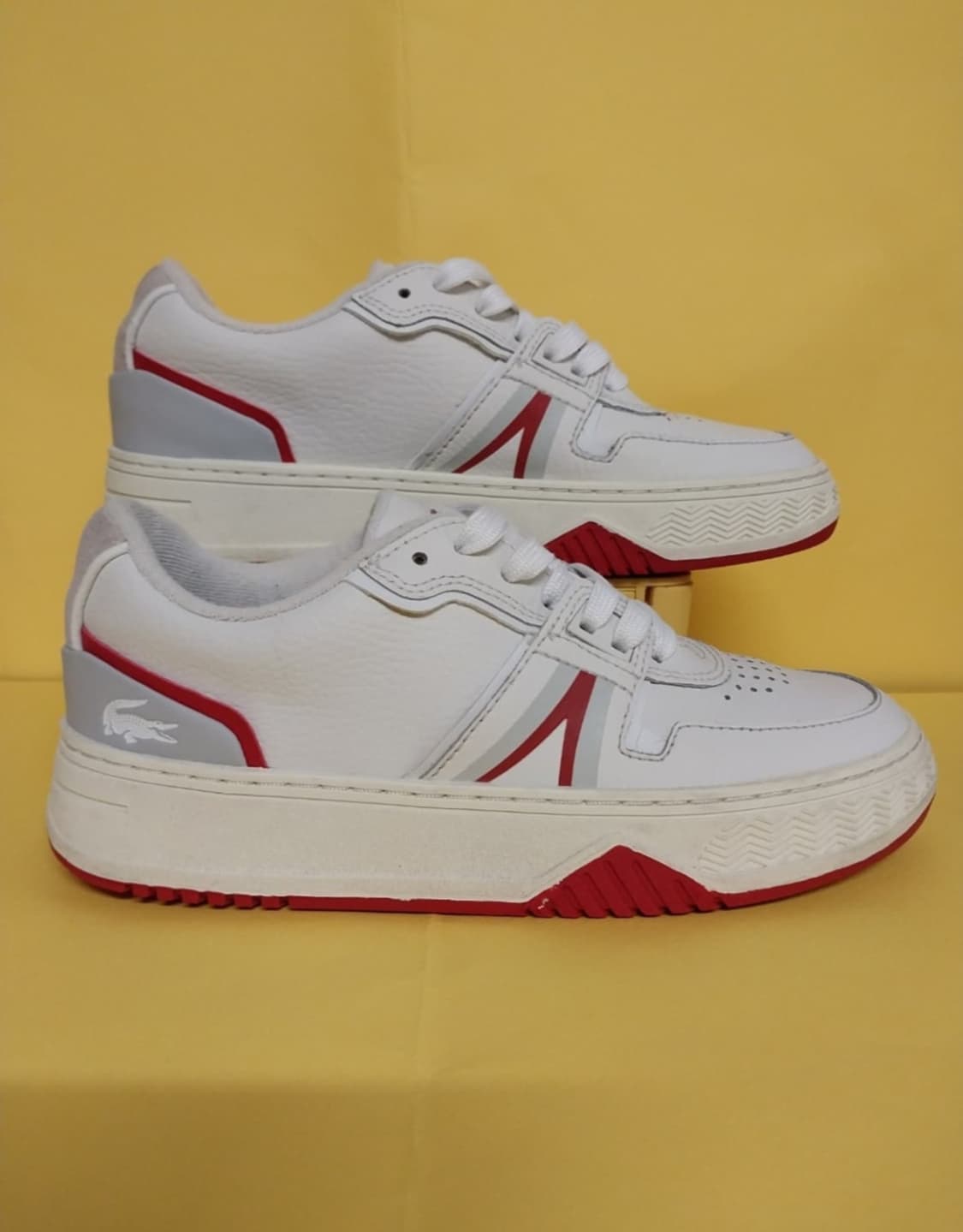 여성 라코스테 가죽 스니커즈, 워킹화, 운동화 (220) 상품이미지3