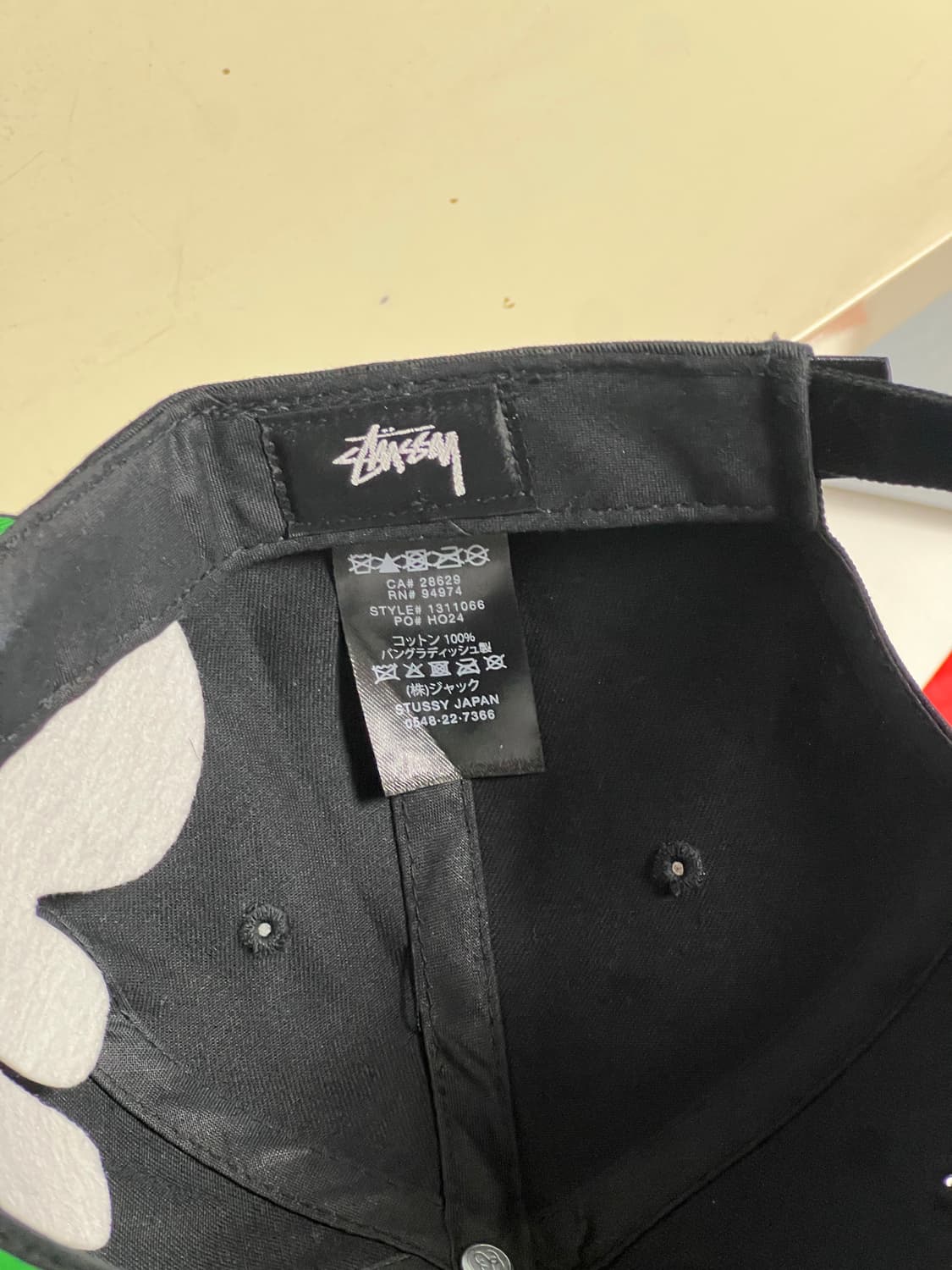 스투시 스투 아치 스트랩백 쉐도우 블랙 상품이미지2