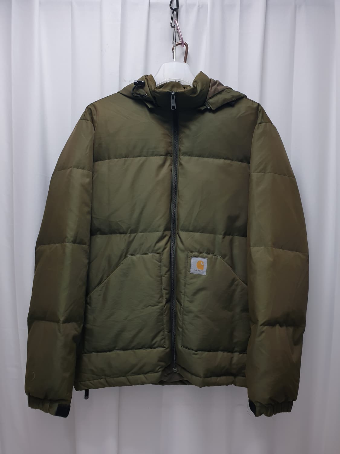 칼하트 후드 패딩 자켓 올리브 카키 xl 상품이미지1