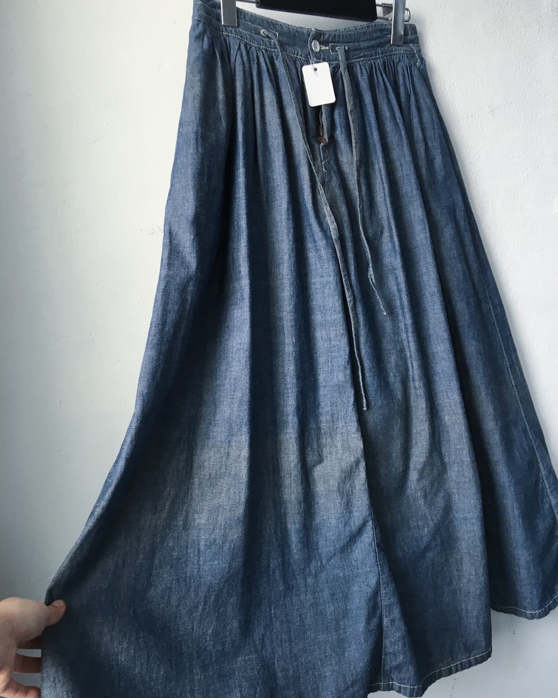 Denim long skirt 상품이미지3