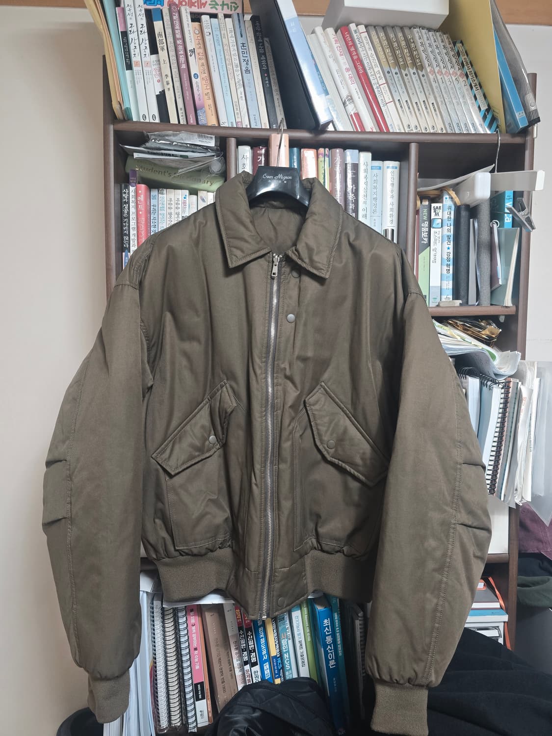 리버서블 MA-1 퀄팅 폴리충전재 블루종 점퍼 XL 상품이미지1