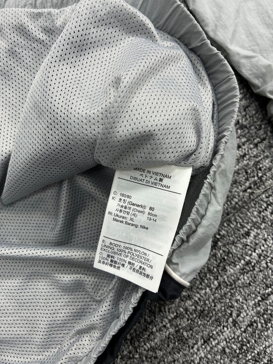 나이키 블랙 그레이 우븐 아노락 XL 상품이미지8
