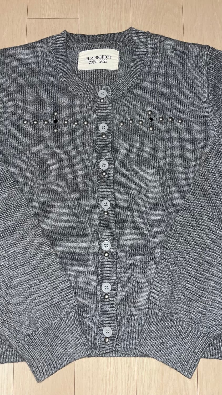 플리즈프로젝트 스터드 잼 스톤 가디건 PLZPROJECT CARDIGAN 상품이미지3