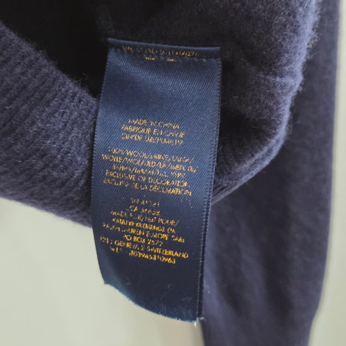 폴로랄프로렌 여아 울 니트 가디건 네이비 5 상품이미지4