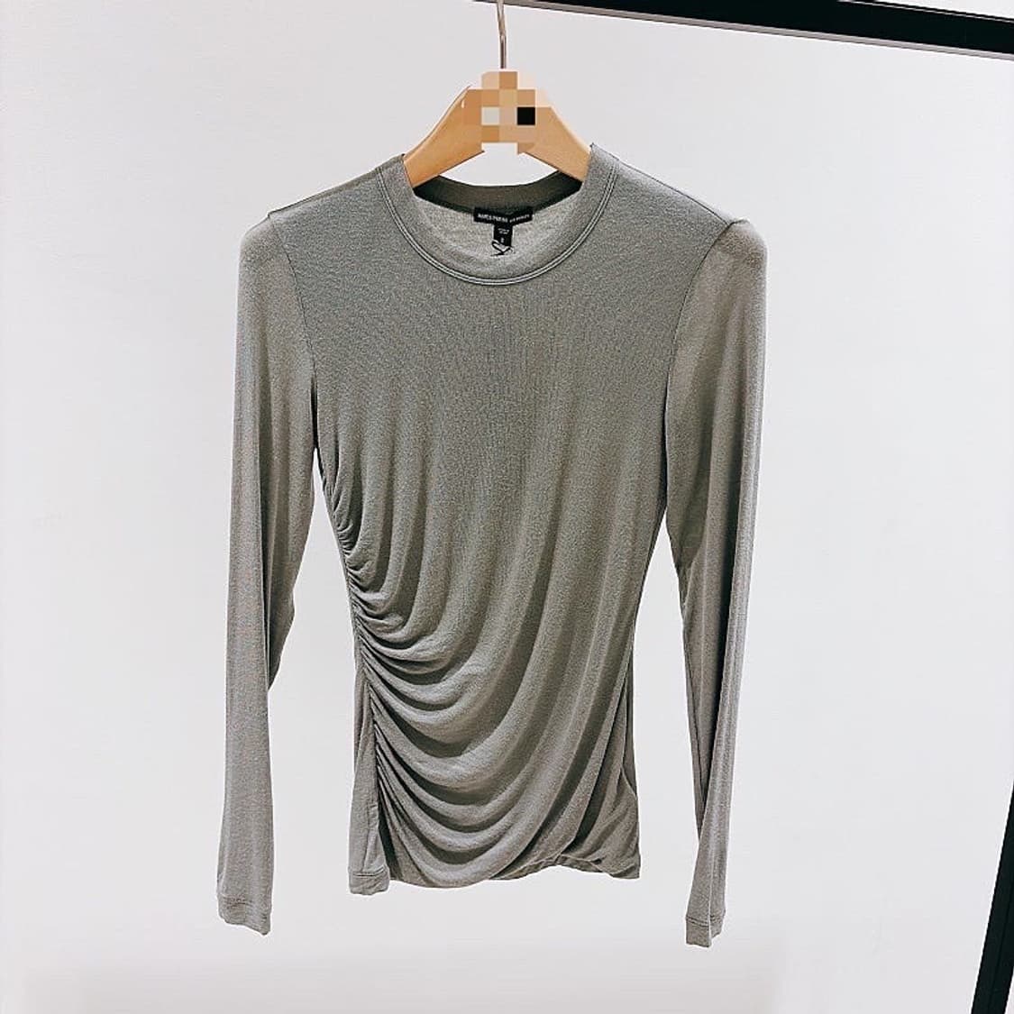 (정품/새상품) 제임스펄스 여성 그레이 셔링 롱슬리브 상품이미지1