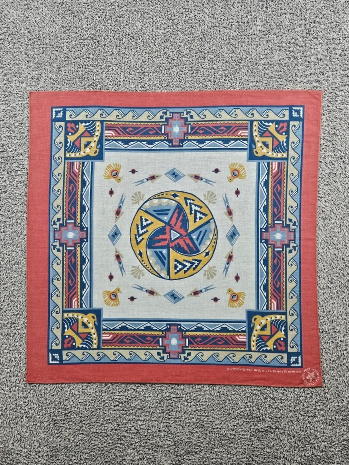 USA 나바호 아즈텍 문양 패턴 반다나 ( 54X54 ) / 10969 상품이미지1