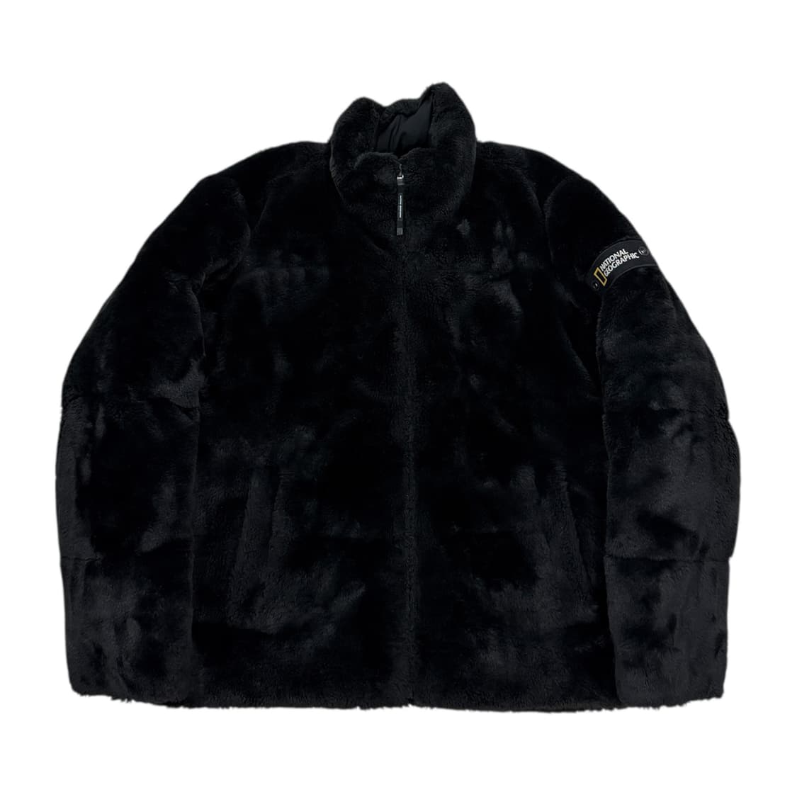 내셔널지오그래픽 슬로스 페이크퍼 리버서블 숏 다운 양면 패딩 자켓 블랙 상품이미지1