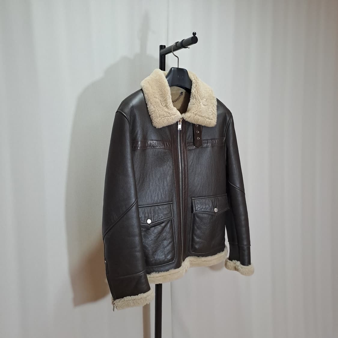 (택포) 양가죽 투포켓 무스탕 100 B90 상품이미지3