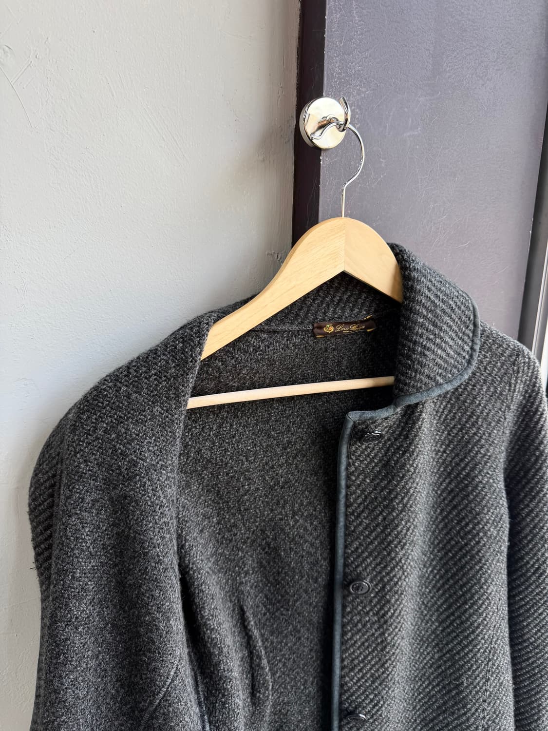 42/ 로로피아나 캐시미어 100 니팅 롱코트 자켓 상품이미지6