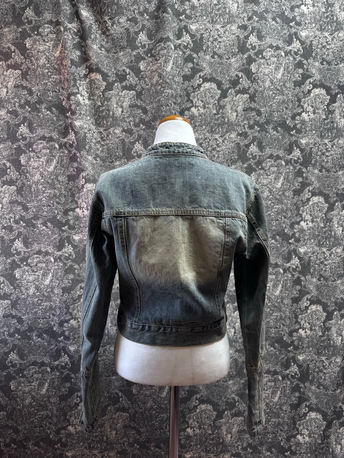 blackup 블랙업 클레븐 빈티지 크롭 데님 자켓 상품이미지3