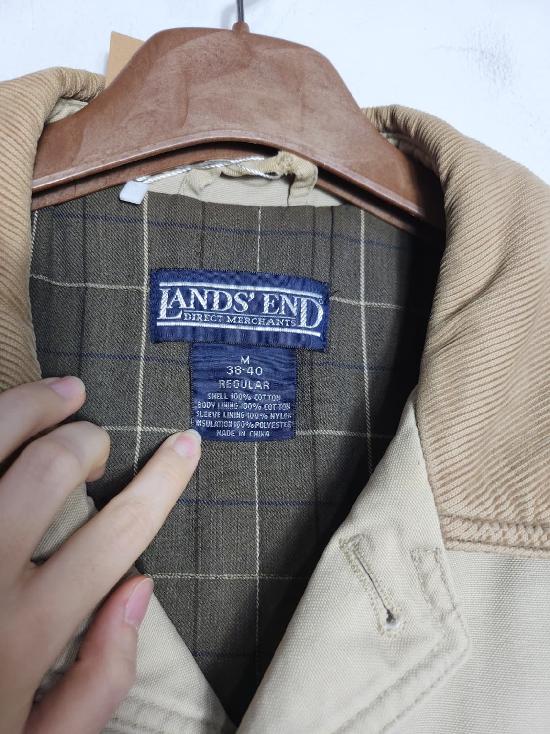 M 랜즈엔드 코듀로이 카라넥 초어 자켓 상품이미지2