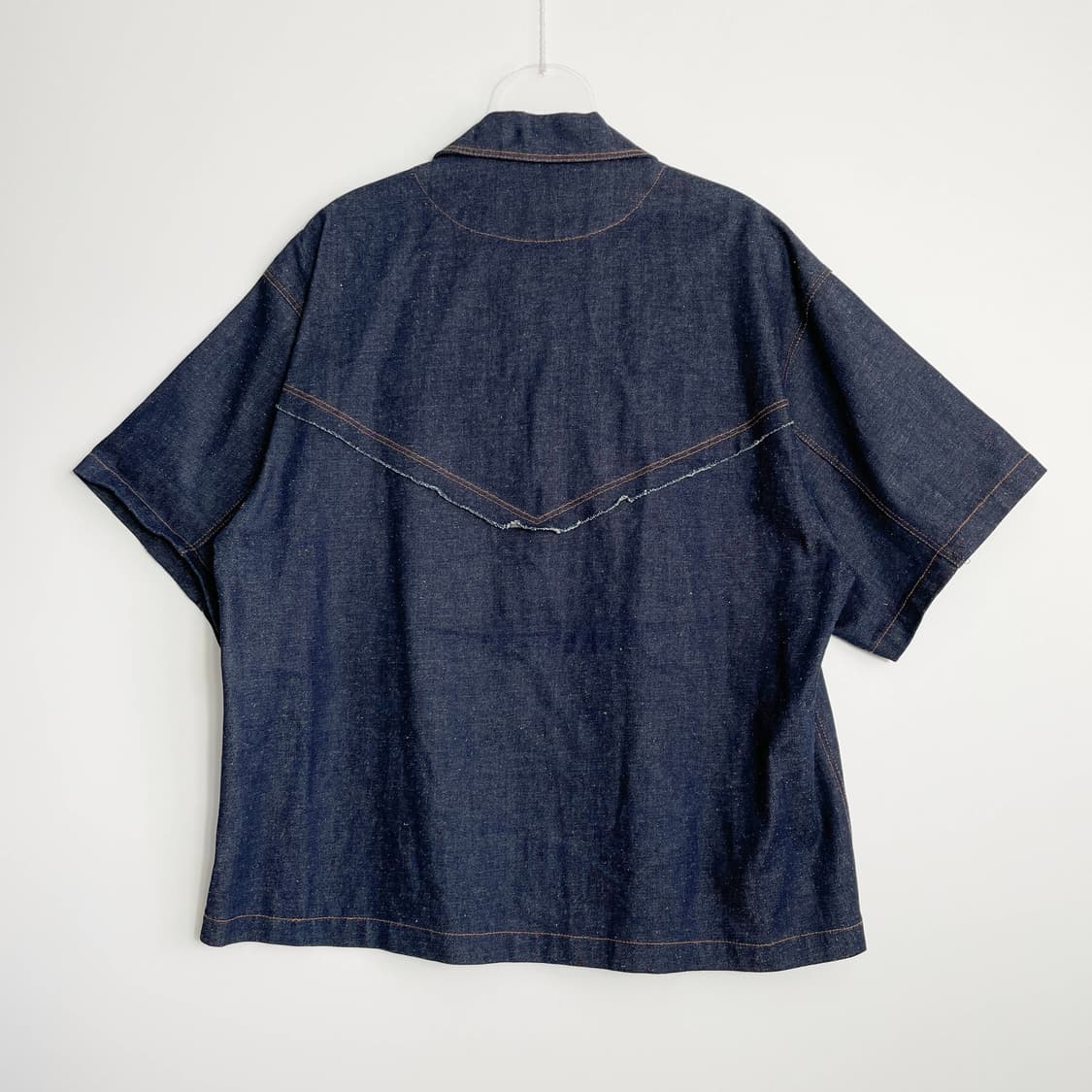 C1 알렌느 INDIGO V-cutoff shirts jacket 2 상품이미지3