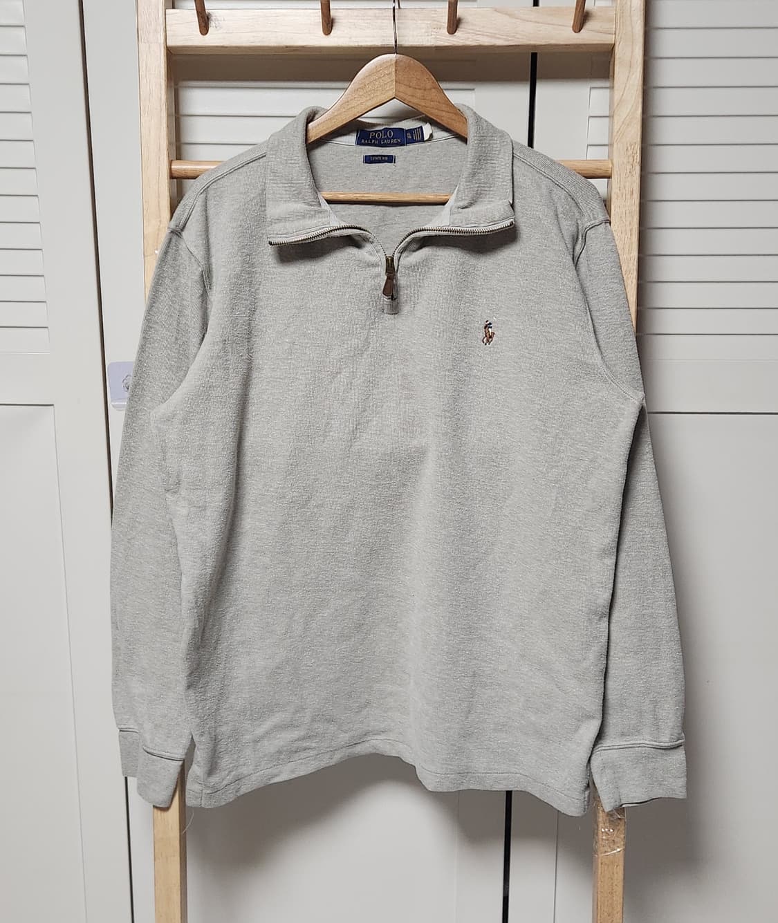 폴로 랄프로렌 하프집업 그레이 니트 맨투맨 상품이미지2