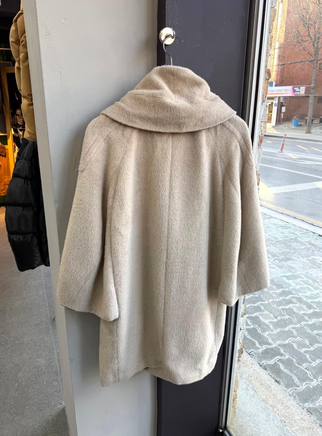 55~66/ 타임 라마울 케이프 코트 자켓 상품이미지6