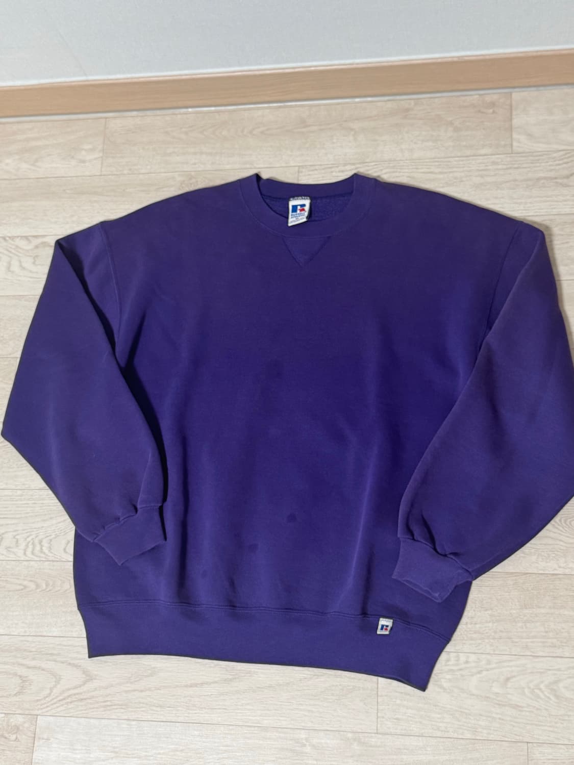90s russell sweat shirt purple 상품이미지1