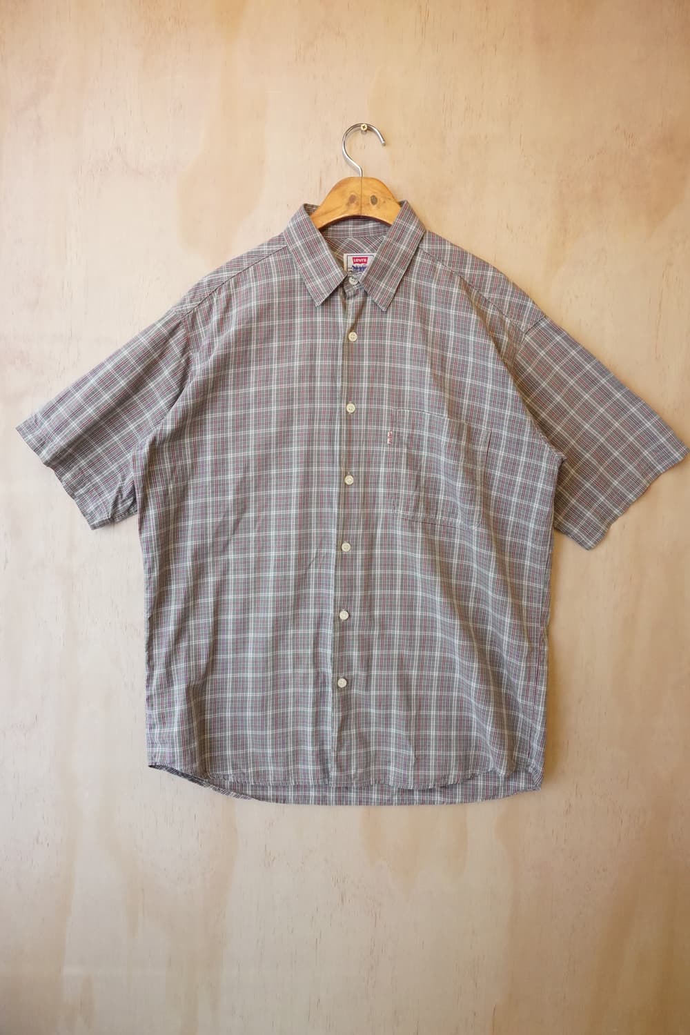 리바이스 반팔 레드 체크 Levi's 상품이미지8