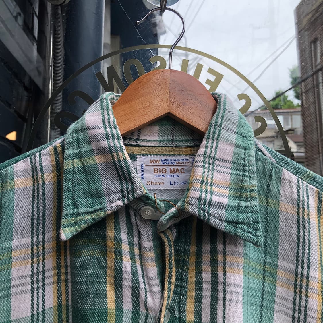 70s Big Mac flannel shirt-L 상품이미지2