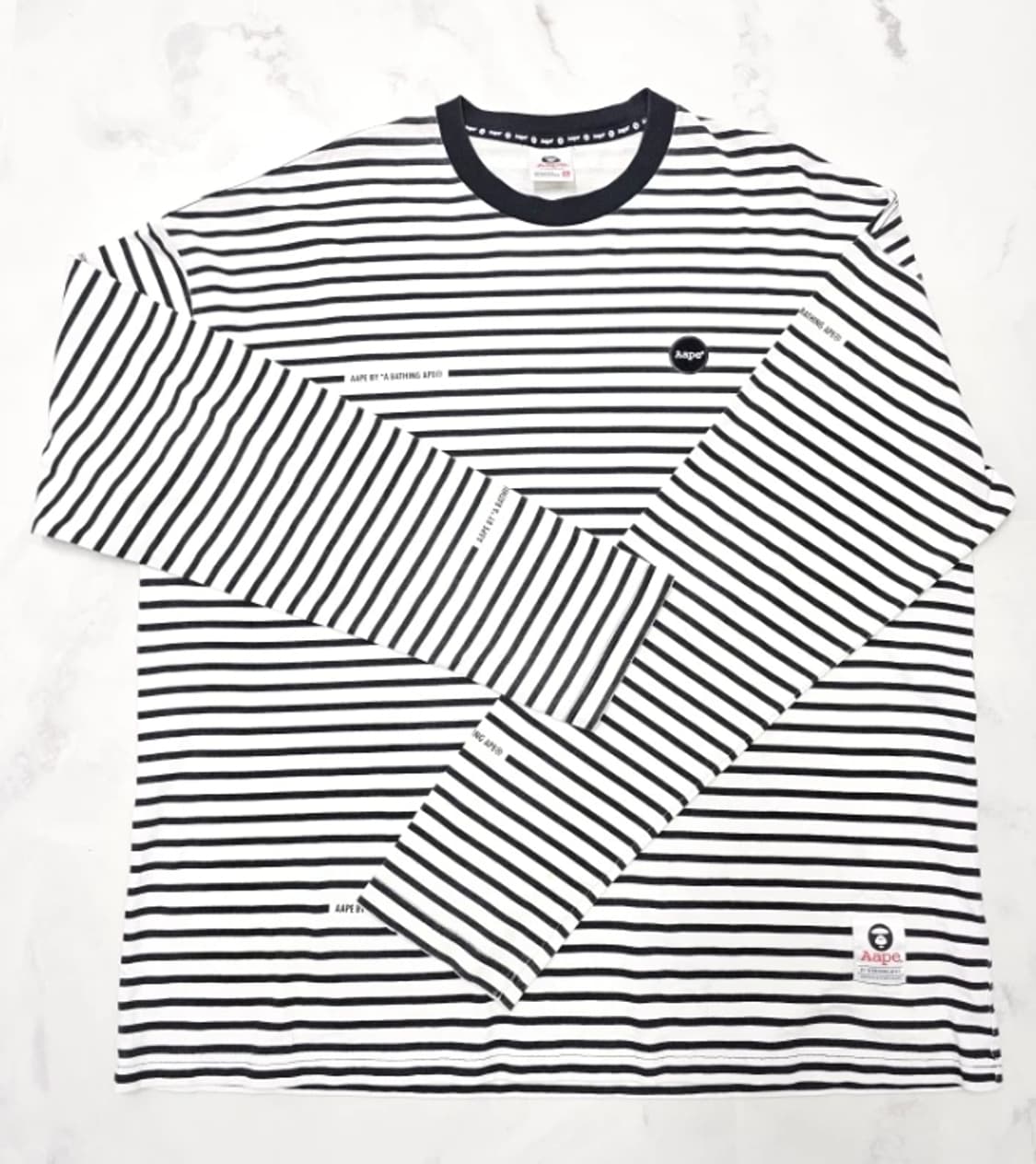 베이프 Aape 스트라이프 티셔츠 100 상품이미지3