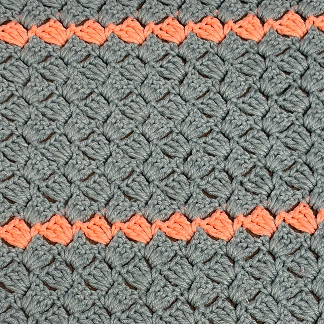 90s USA 비비드 니트 카페트 러그 매트 담요 상품이미지3