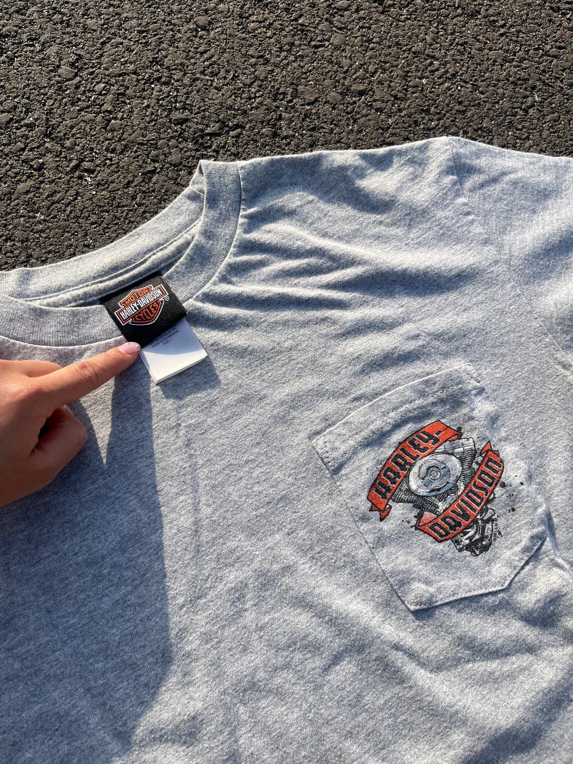 할리데이비슨 밀워키 멜란지 티셔츠 상품이미지3