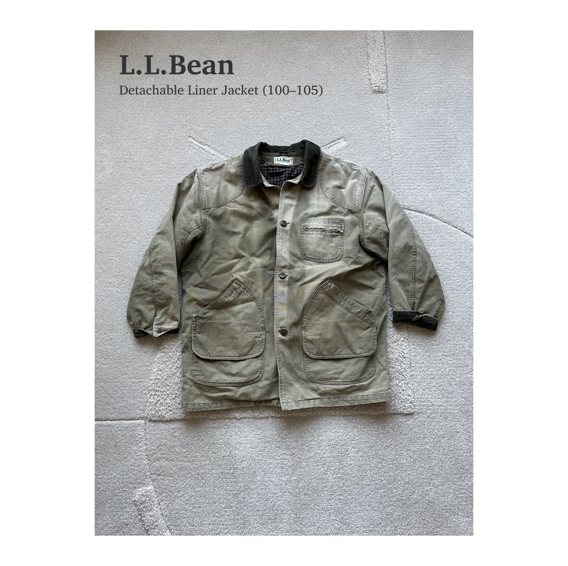 엘엘빈 디테처블 라이너 헌팅 자켓 (105-110) 상품이미지1