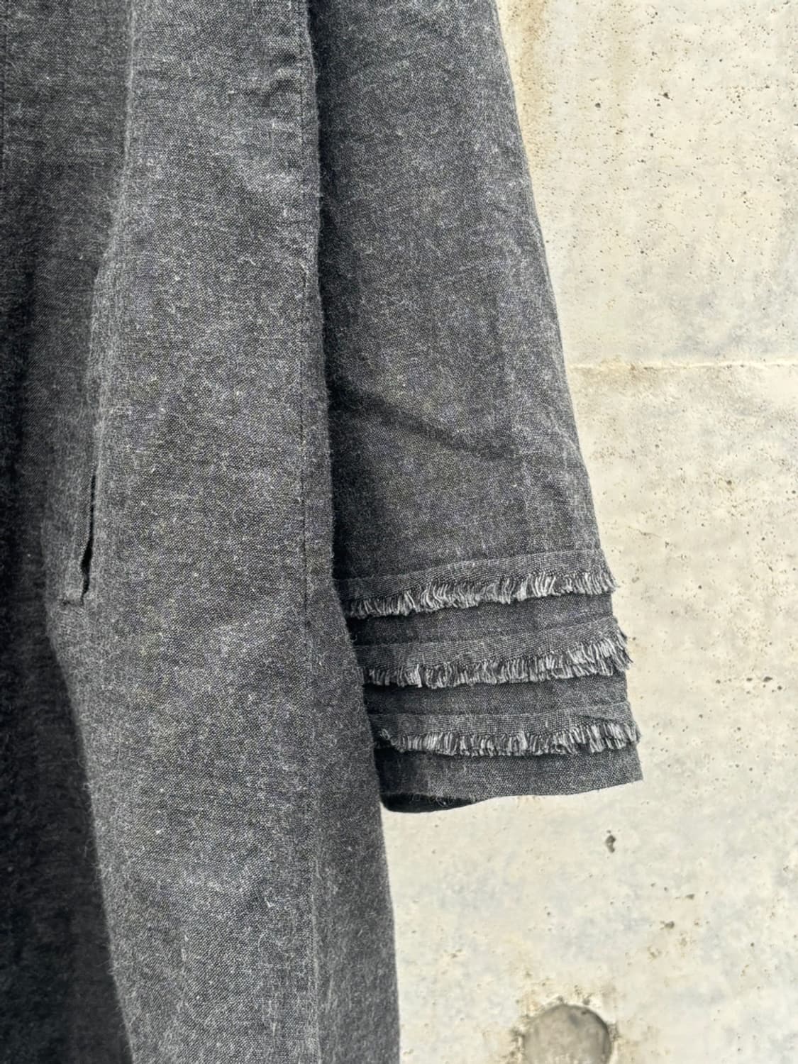 Gray Cotton Long Shirts 상품이미지5