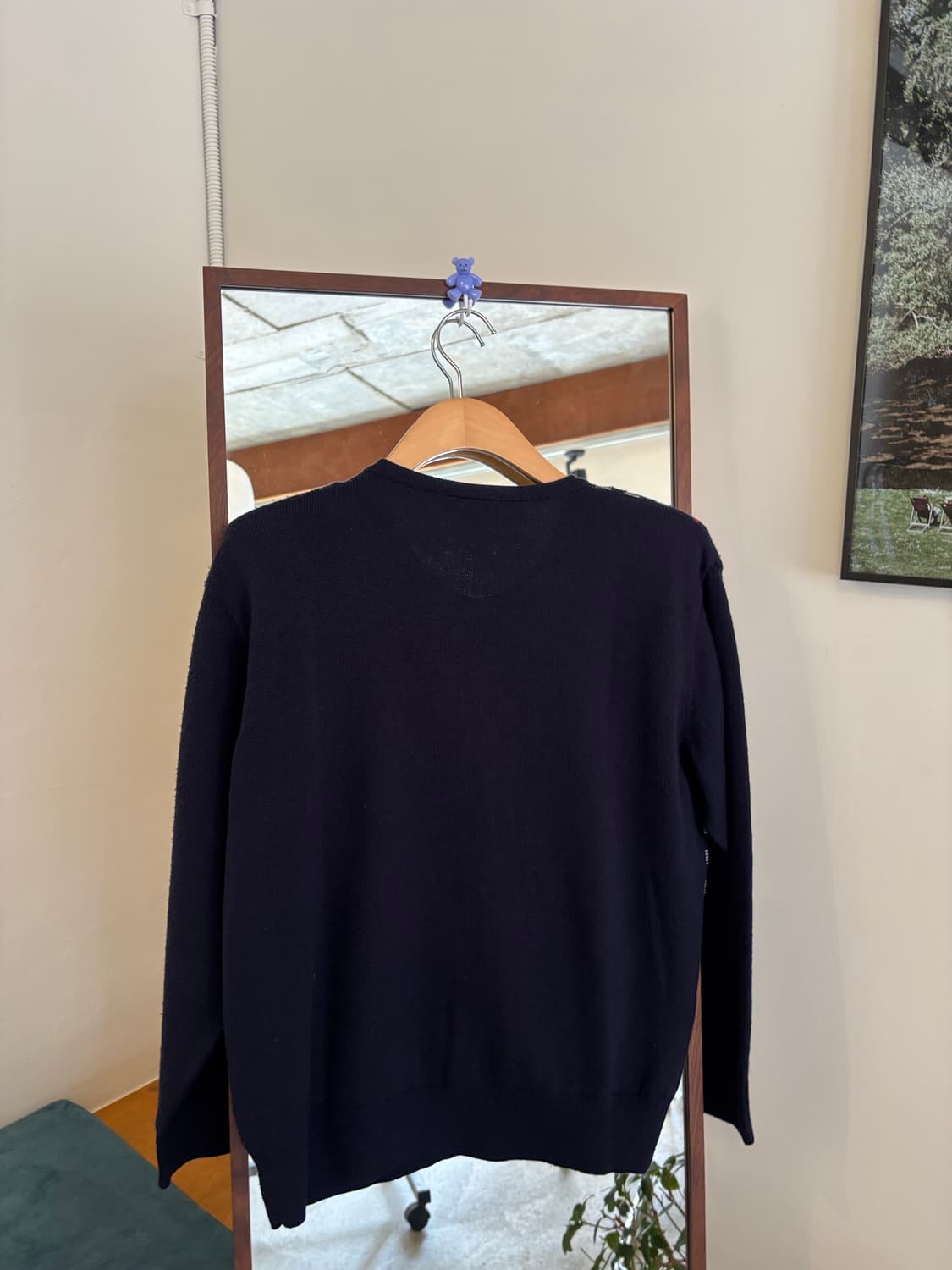 버버리 네이비 체크 가디건 상품이미지6