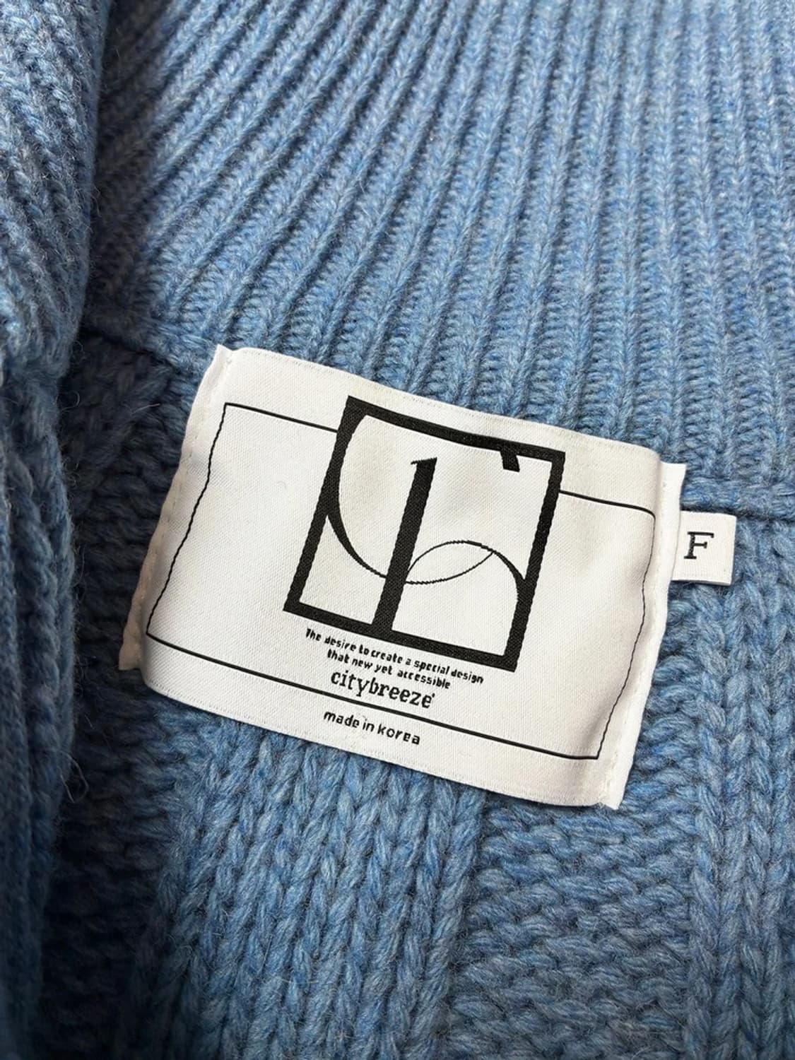 시티브리즈 CITYBREEZE 21FW 울 케이블 니트 집업 PN8190 상품이미지6