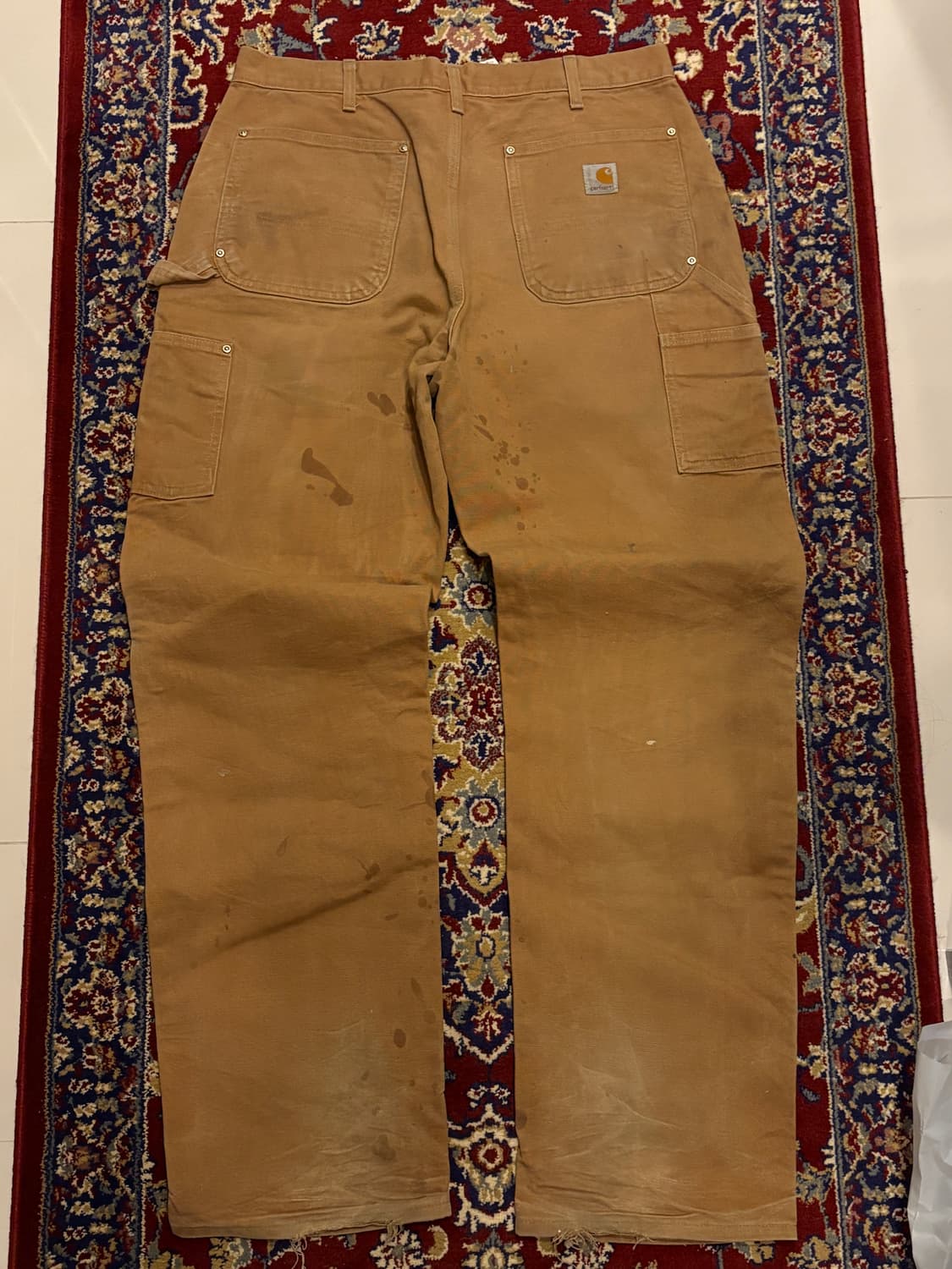 [B01] 빈티지 칼하트 더블니 브라운 썩블니 오리지널핏 34x34 상품이미지2