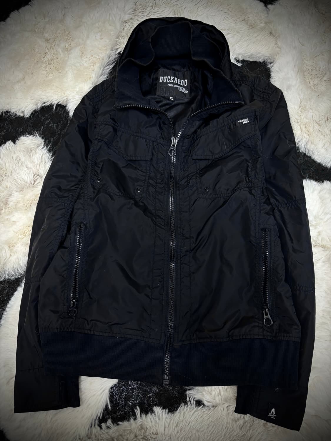 [buckaroo Y2K]Simple design Black Nylon  상품이미지1