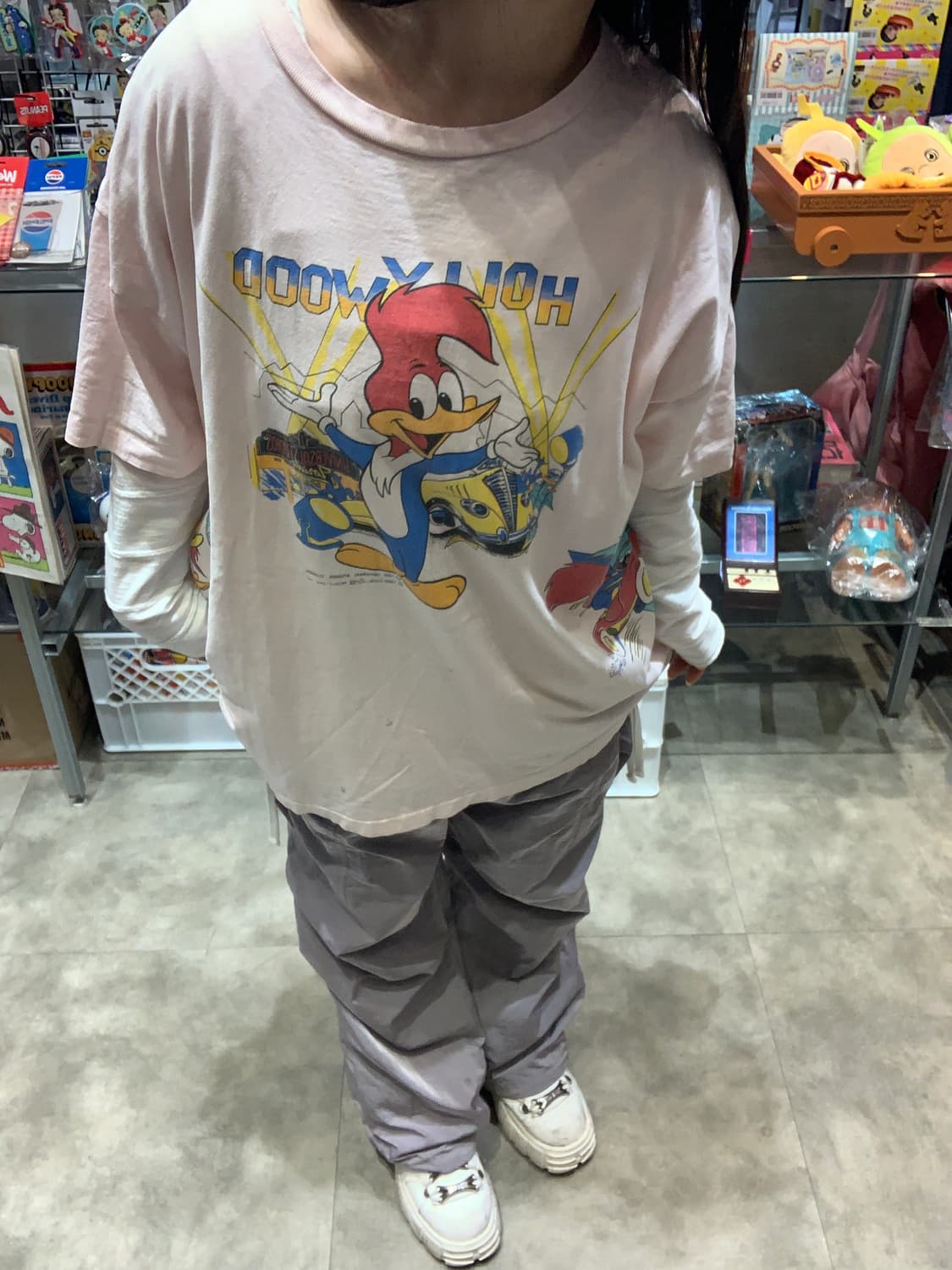 [80s 오리지널] 빈티지 우디 우드페커 멀티프린팅 티셔츠 상품이미지2