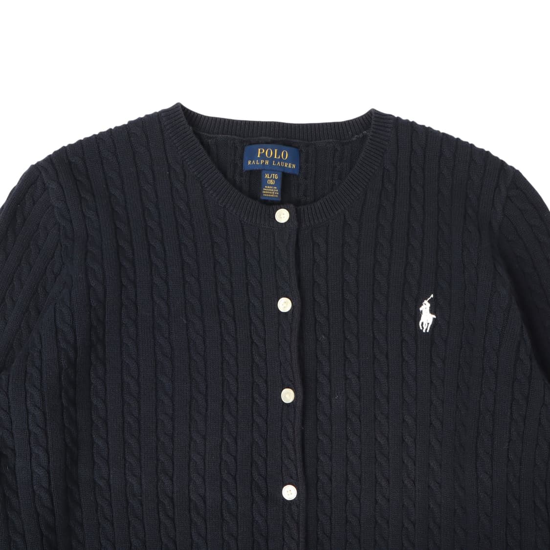 폴로 랄프로렌 네이비 케이블 니트 가디건 상품이미지2