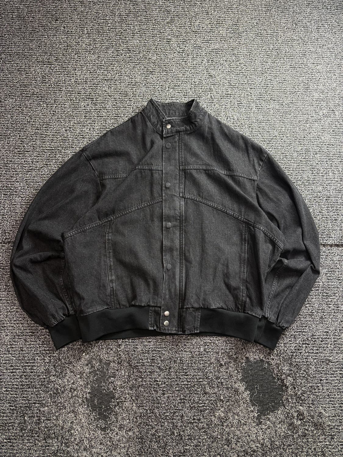 빈티지 아카이브 절개 디테일 블랙 크롭 데님 자켓 3360 상품이미지2