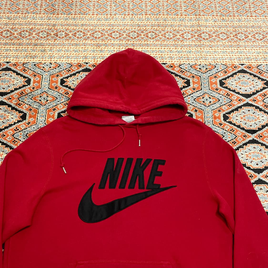 나이키 스펠로고 레드 후드티셔츠 남성L 상품이미지3