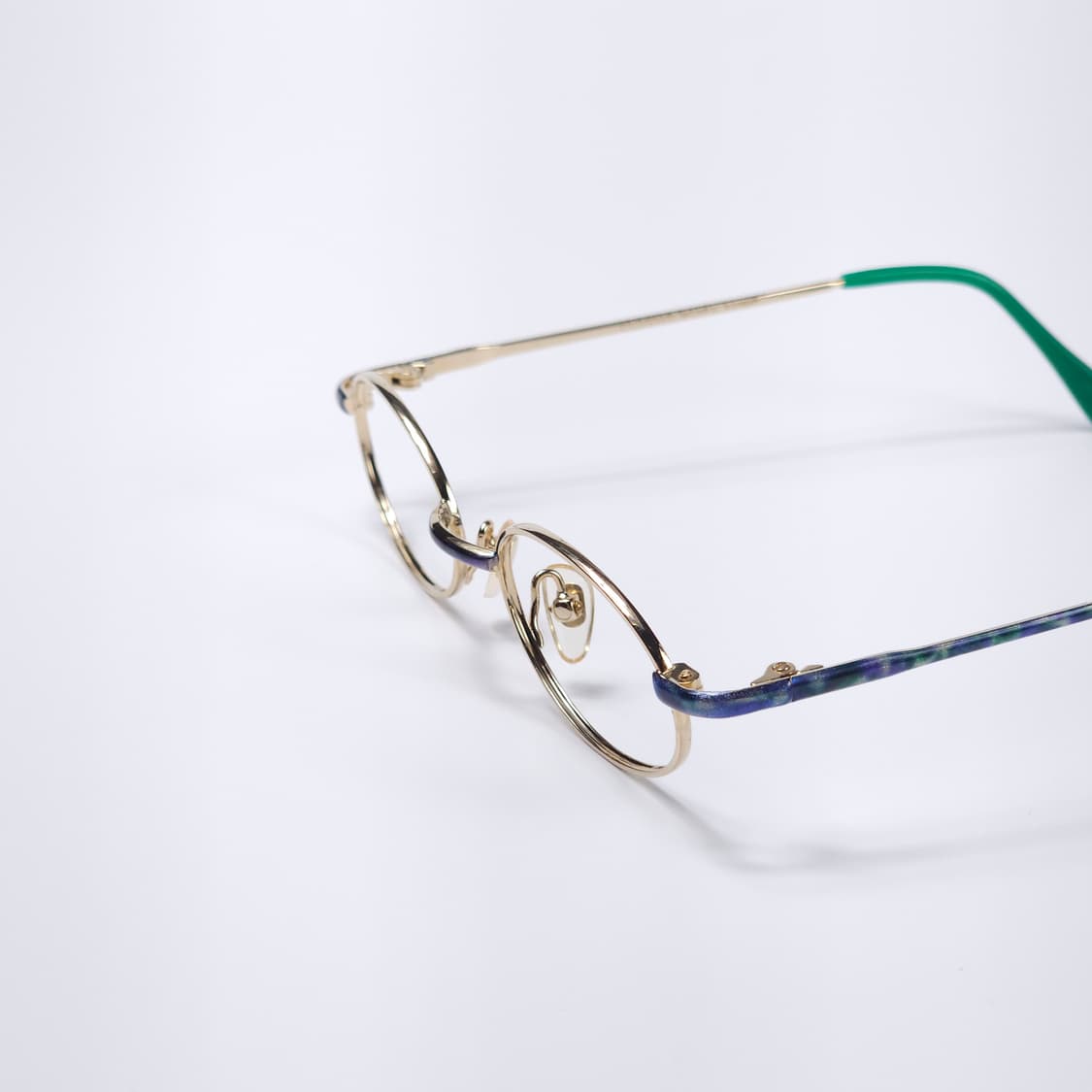 22K 도금 90년도 빈티지 오벌형 긱시크 안경 상품이미지4