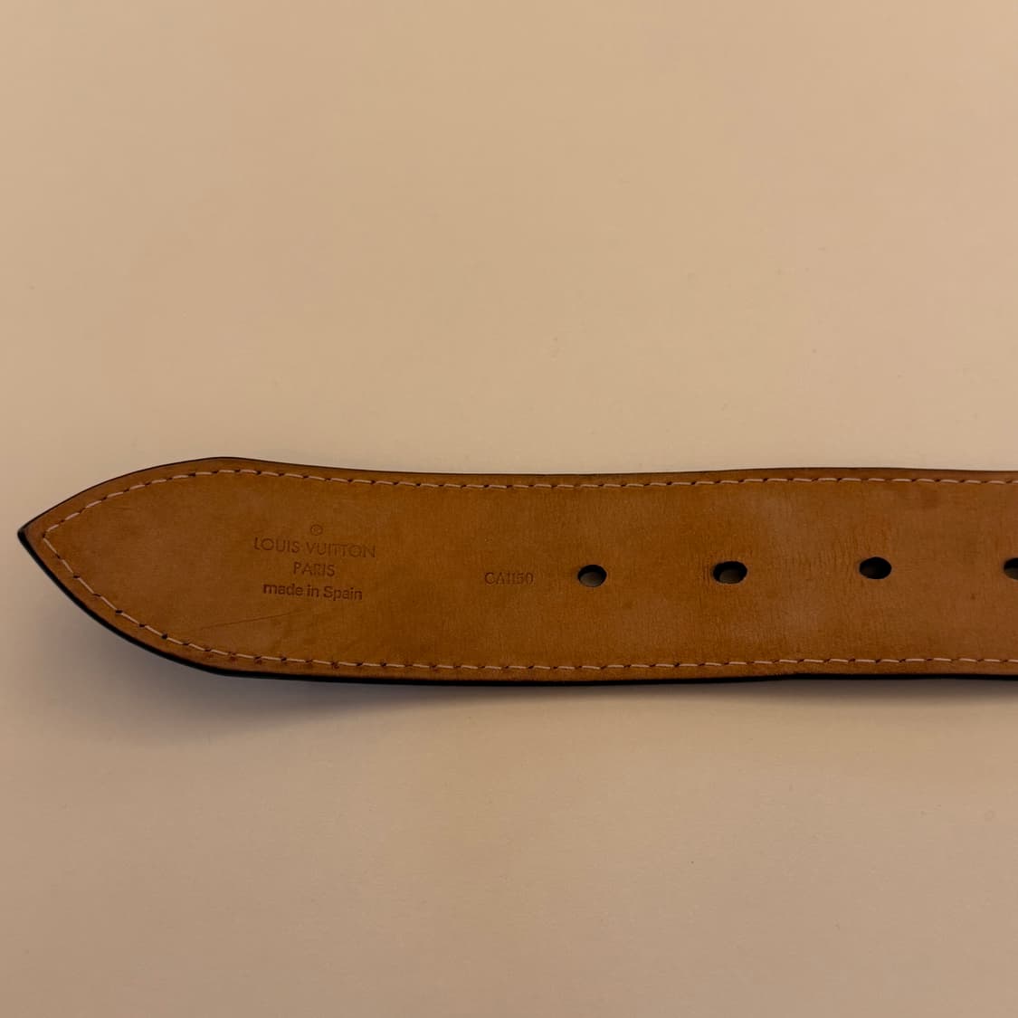 루이비통 Santur Perforated Mahina 모노그램 벨트 OS 상품이미지5