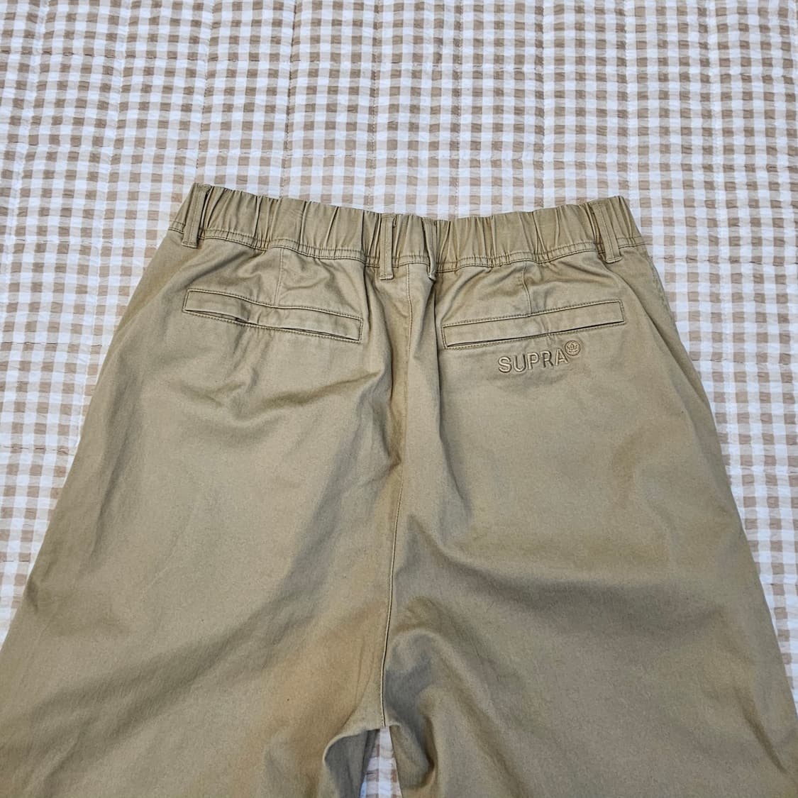 수프라 밴딩 와이드 면바지 남자32~33 상품이미지6