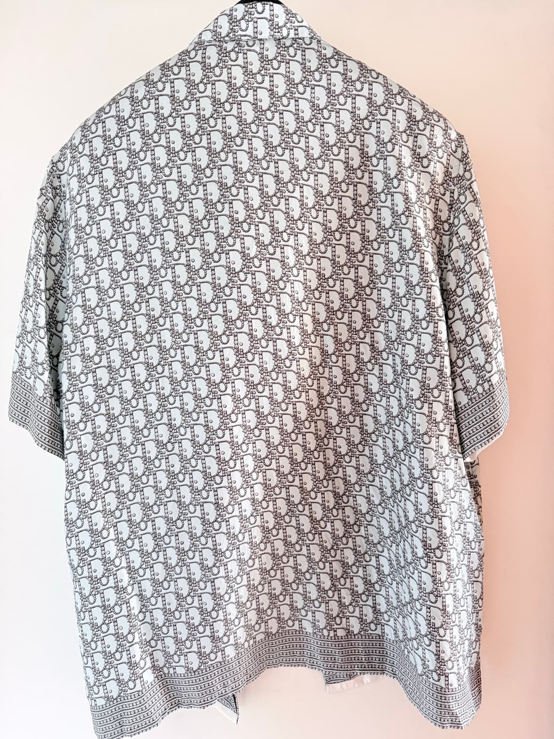 디올 오블리크 실크 반팔셔츠 상품이미지4