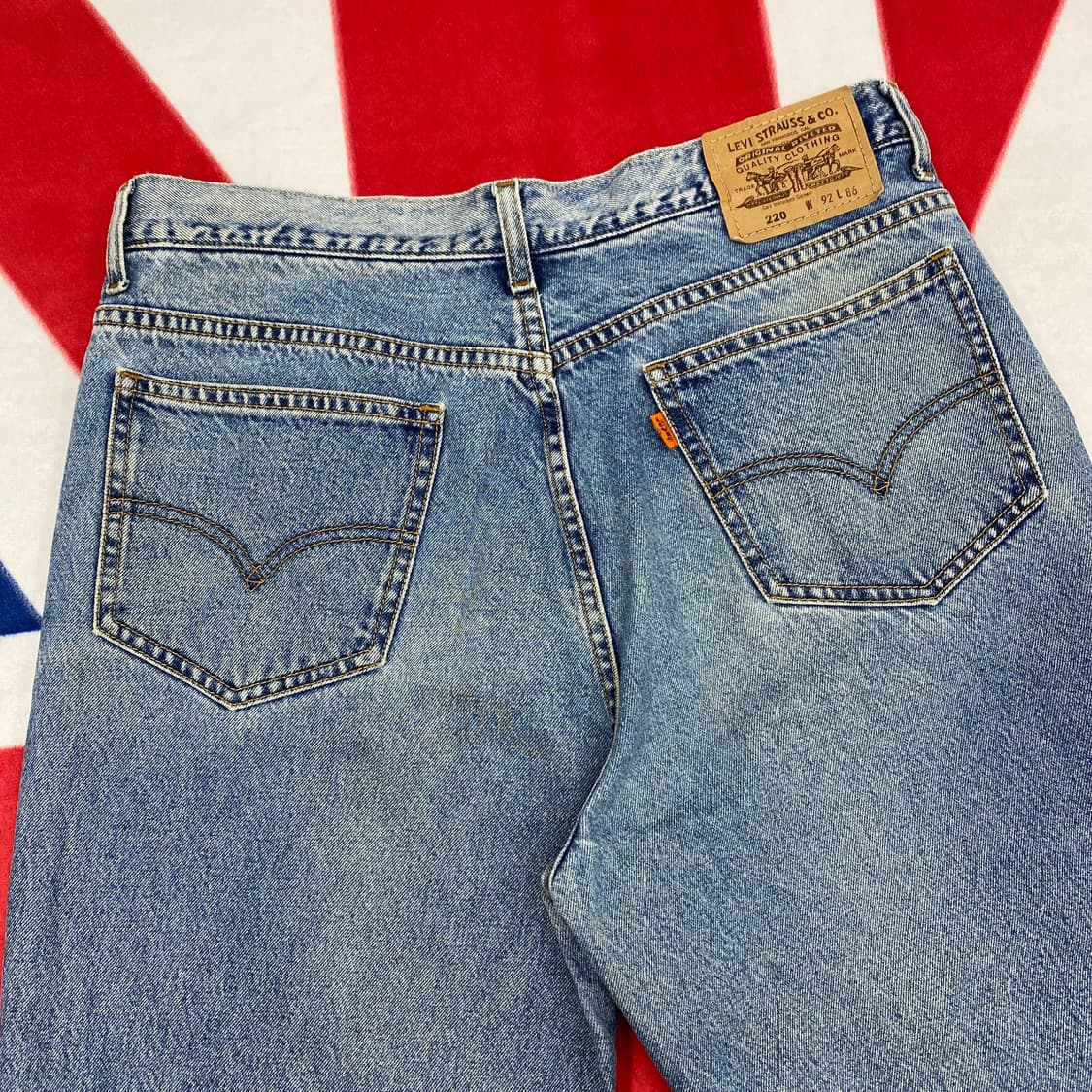 리바이스 220 오렌지탭 데님팬츠 실측34 상품이미지4